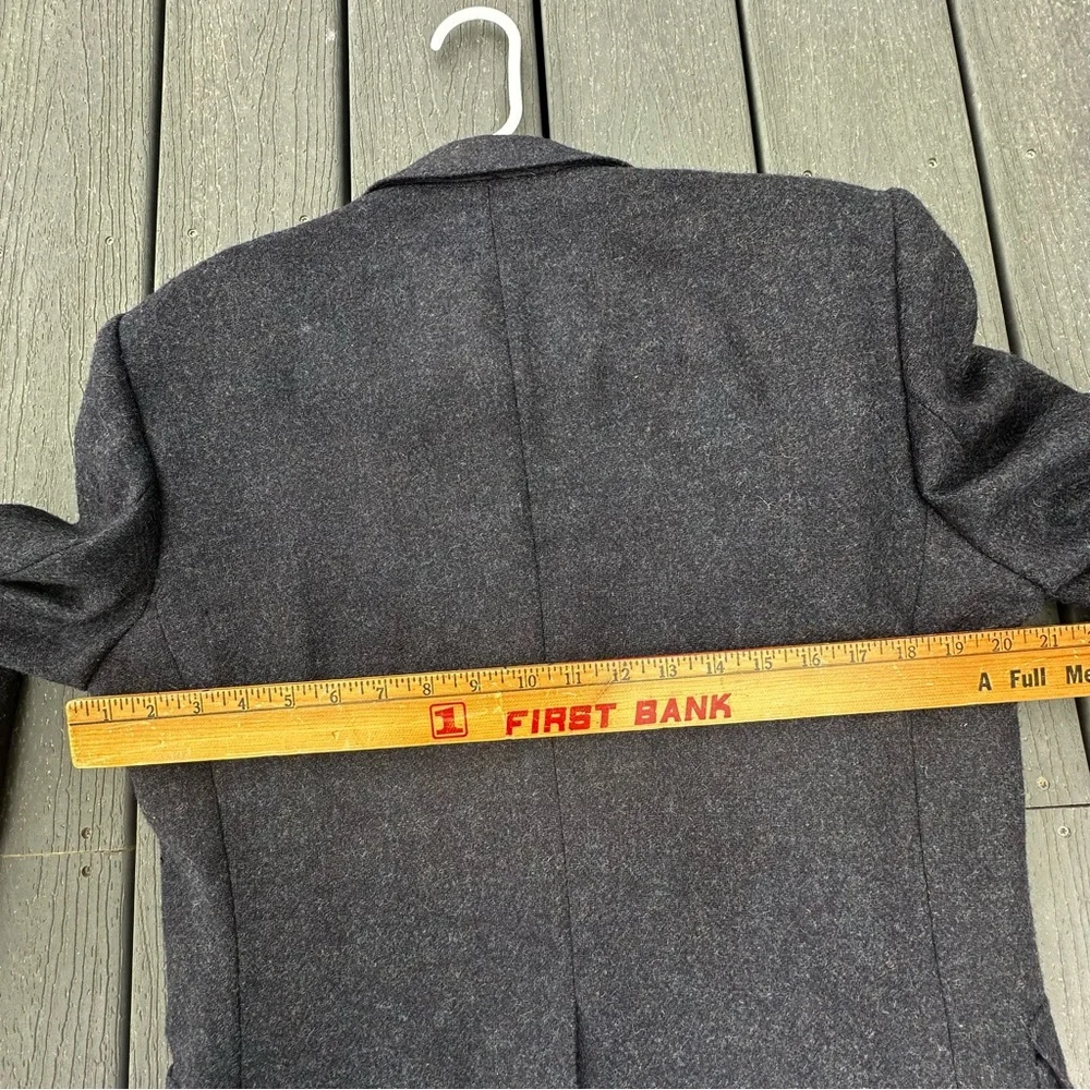 WFF BY FARAH Gray Sport Coat 100% Wool